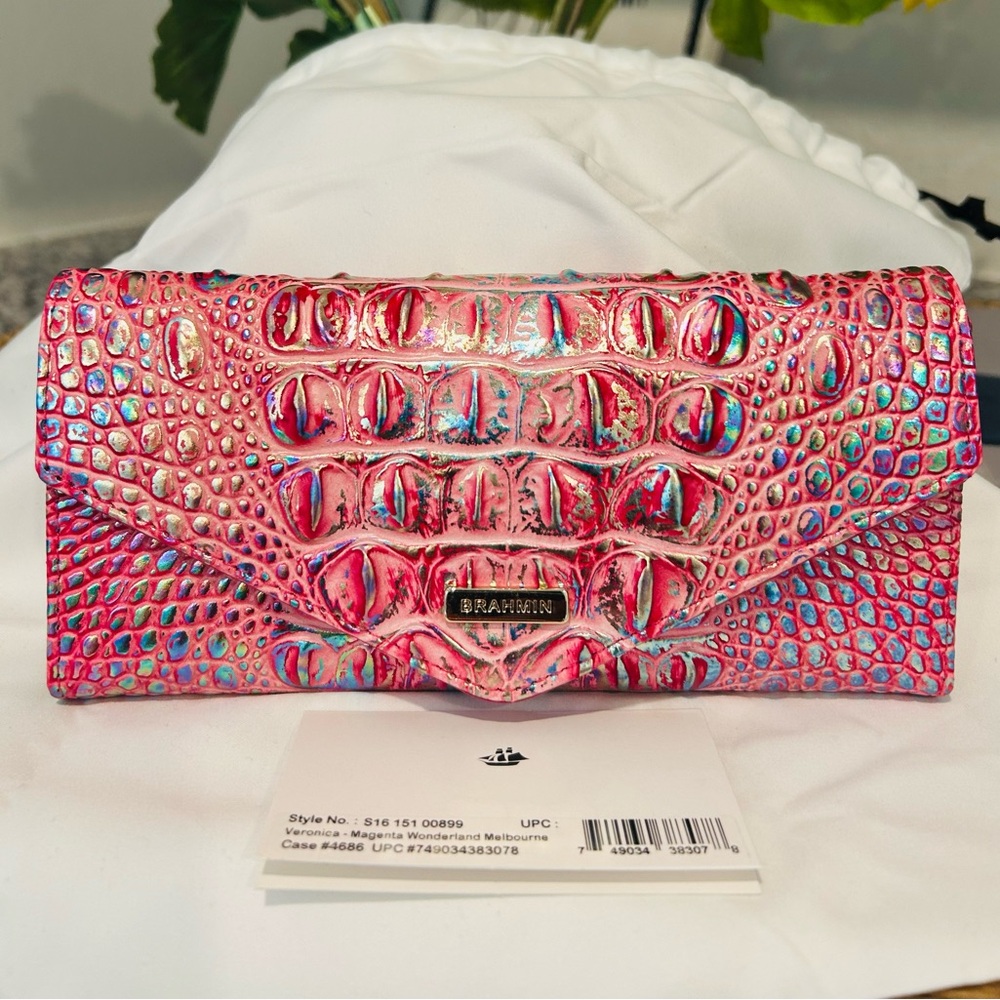 Brahmin Magenta Wonderland Veronica Wallet